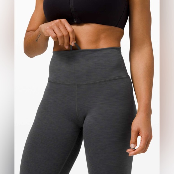 Lululemon Wunder Train High-Rise Tight 31" - Heathered Graphite Grey - Picture 3 of 14